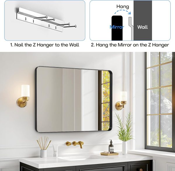 Bathroom Mirrors 1 pack tempered